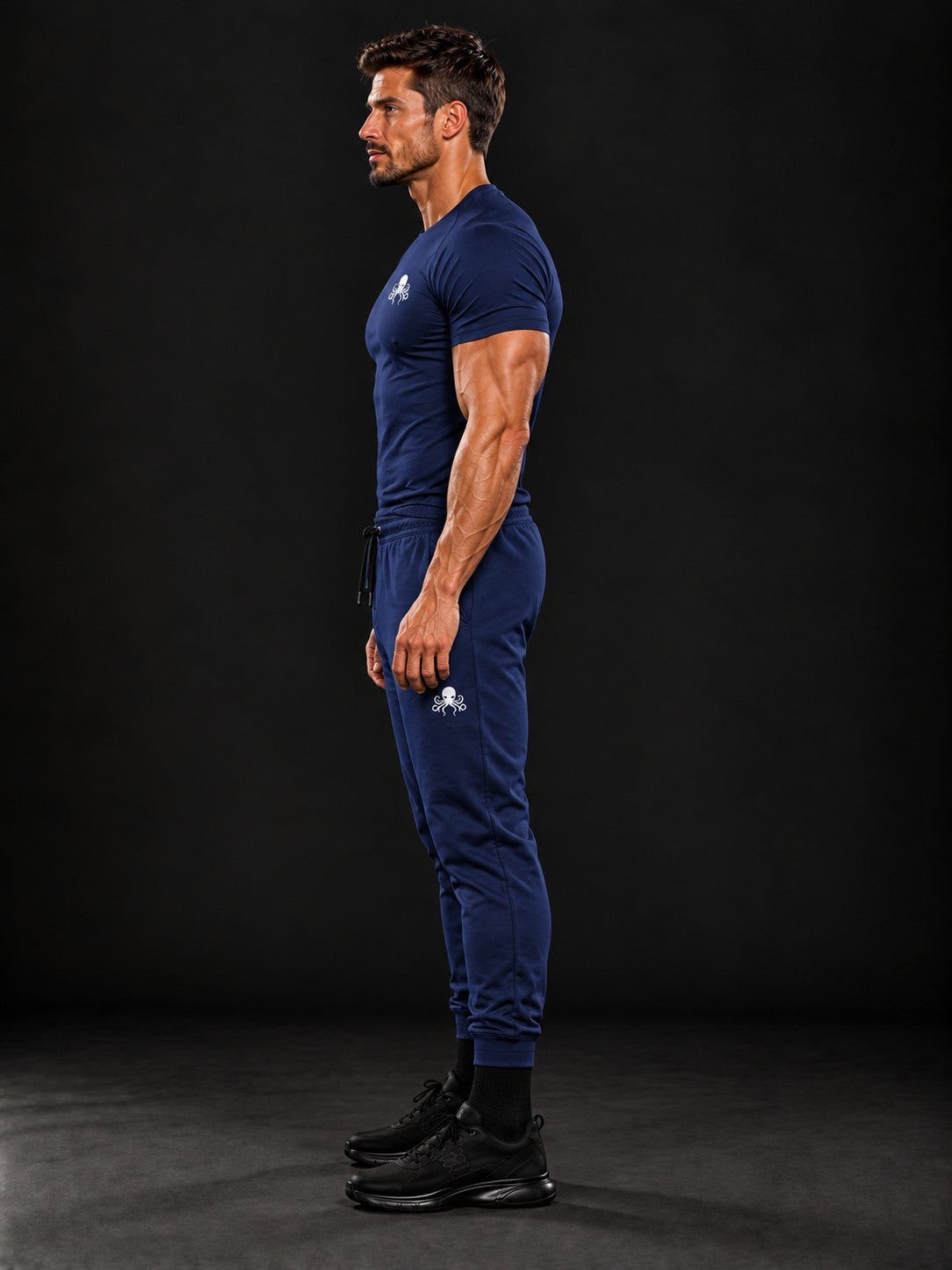 SSS Power Jogging - Bleu Marine – vue de profil